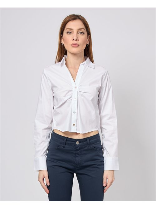 Chemise courte Yes Zee avec volants sur le devant YES ZEE | C406-YU000101